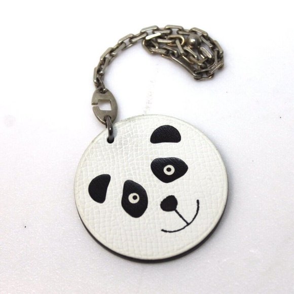 HERMES Noe Panda Animal Bag Charm Key Holder - Picture 1 of 3
